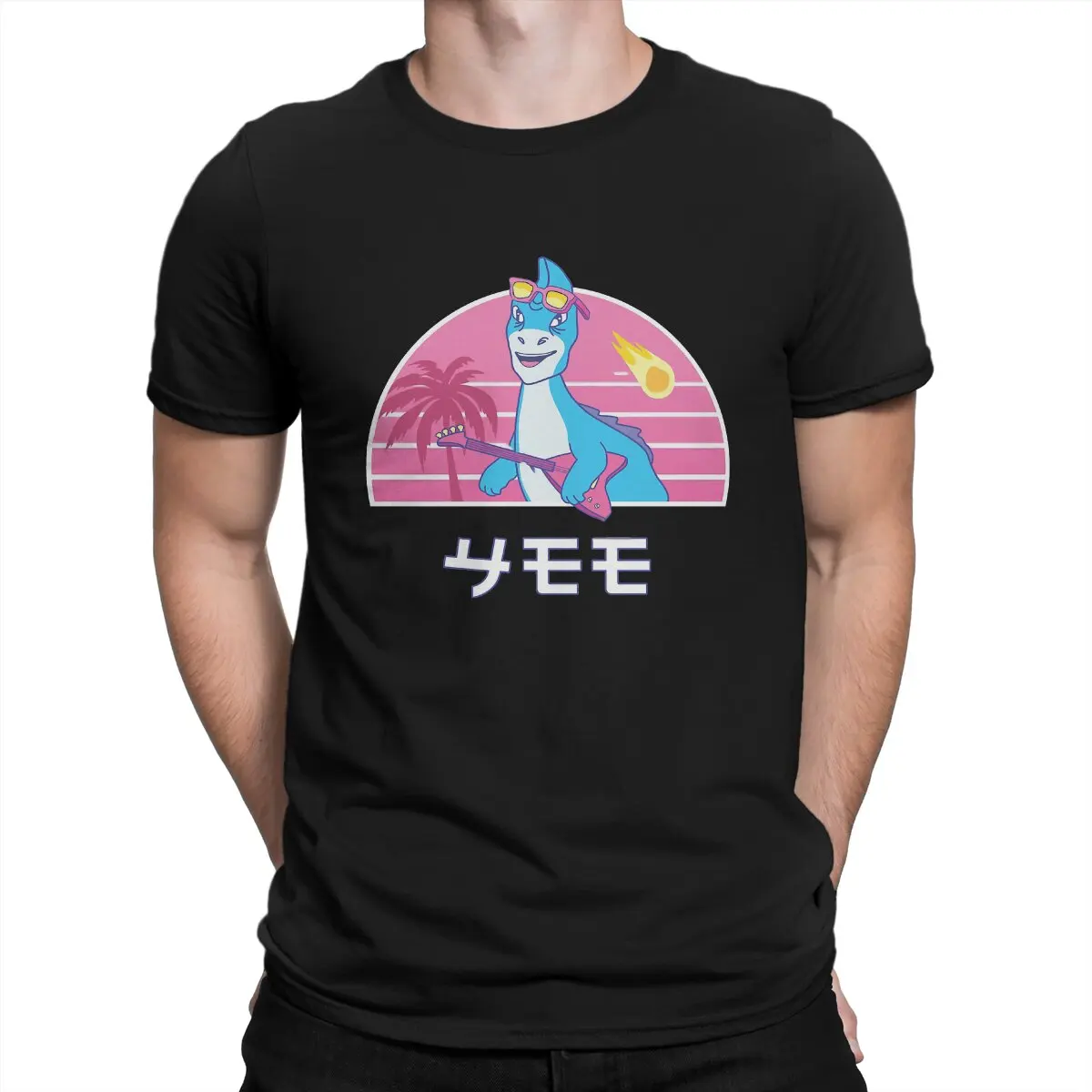 

Yee T Shirts Men Cotton Creative T-Shirts O Neck Denver the Last Dinosaur Jeremy Cartoons Tee Shirt Short Sleeve Clothing Gift