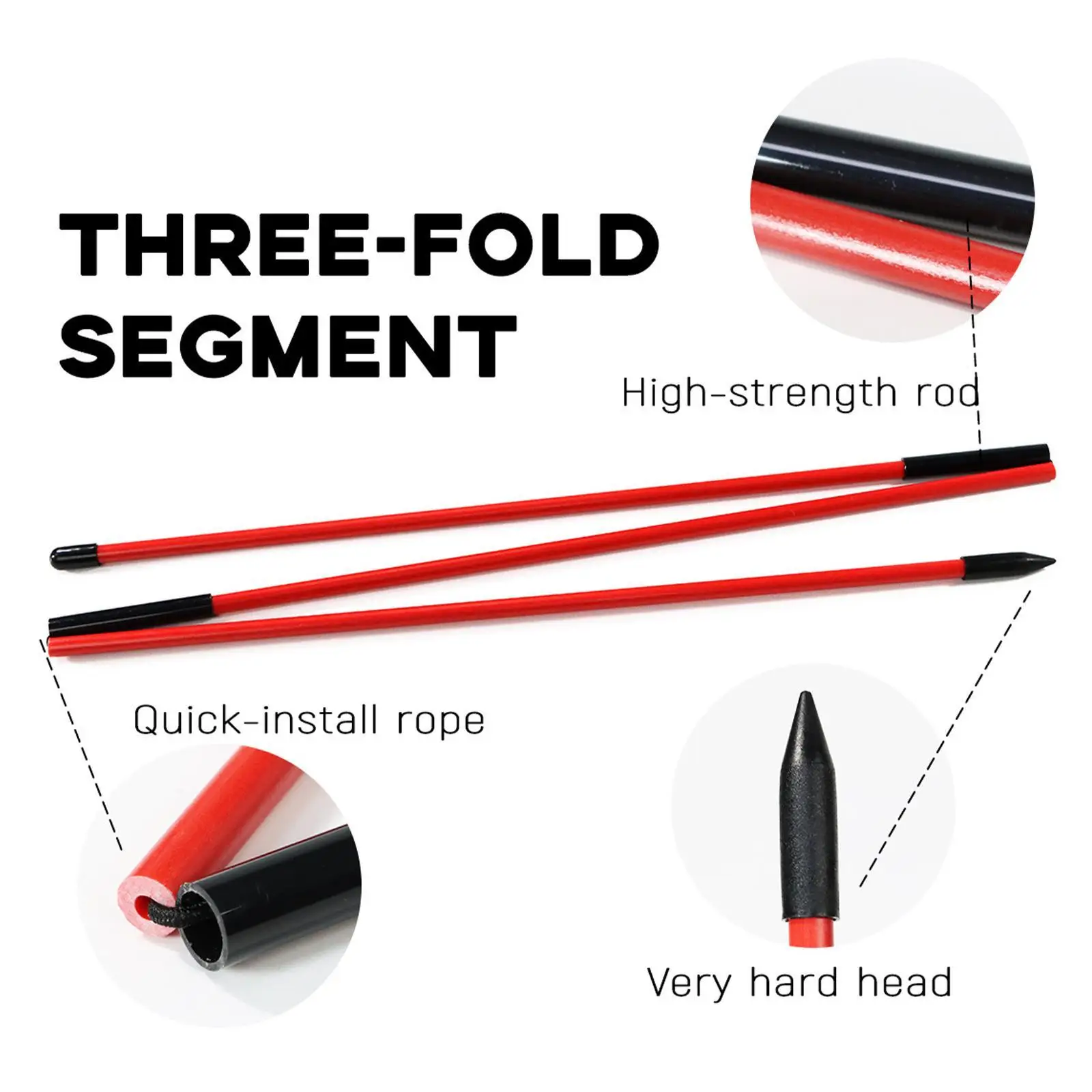 

2Pack Golf Alignment Rods Golf Swing Trainer Sticks Golf Training Equipment Green