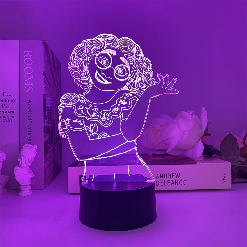 3d-светильник в виде мультяшного персонажа Disney модель Mirabel визуальная стерео