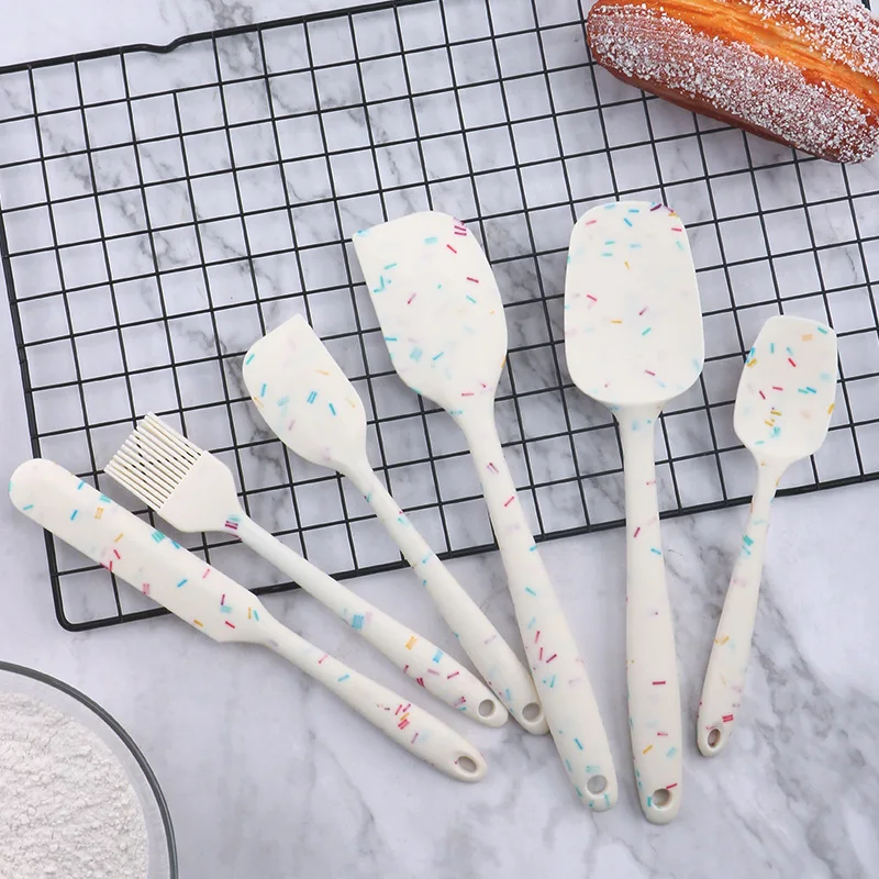 

Kitchenware Baking 6-Piece Set 2022 New Arrival Silicone Spatula Cream Spatula Silicone Brush Silicone Spatula Kitchen Tools