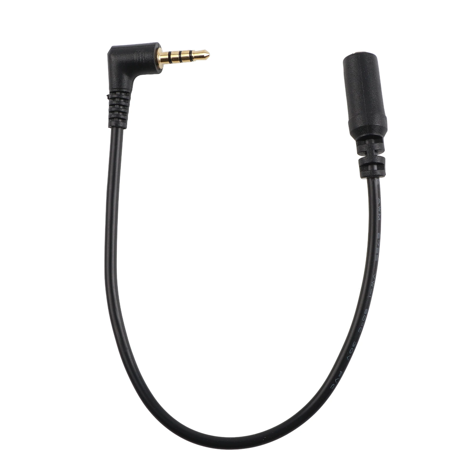 

3.5mm Male to 3.5mm Female Cable Cord Microphone Cable Adapter Connection Cable 25.5cm Black