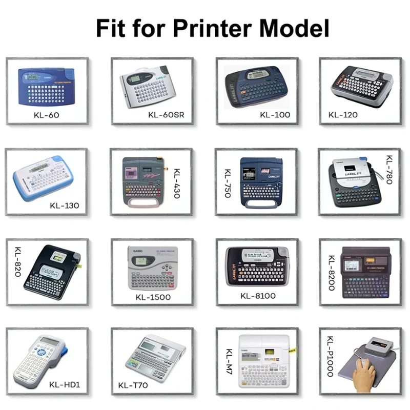 Ярлык 6/9/12 мм XR12WE ярлык фотография картридж для Casio 120 изготовитель