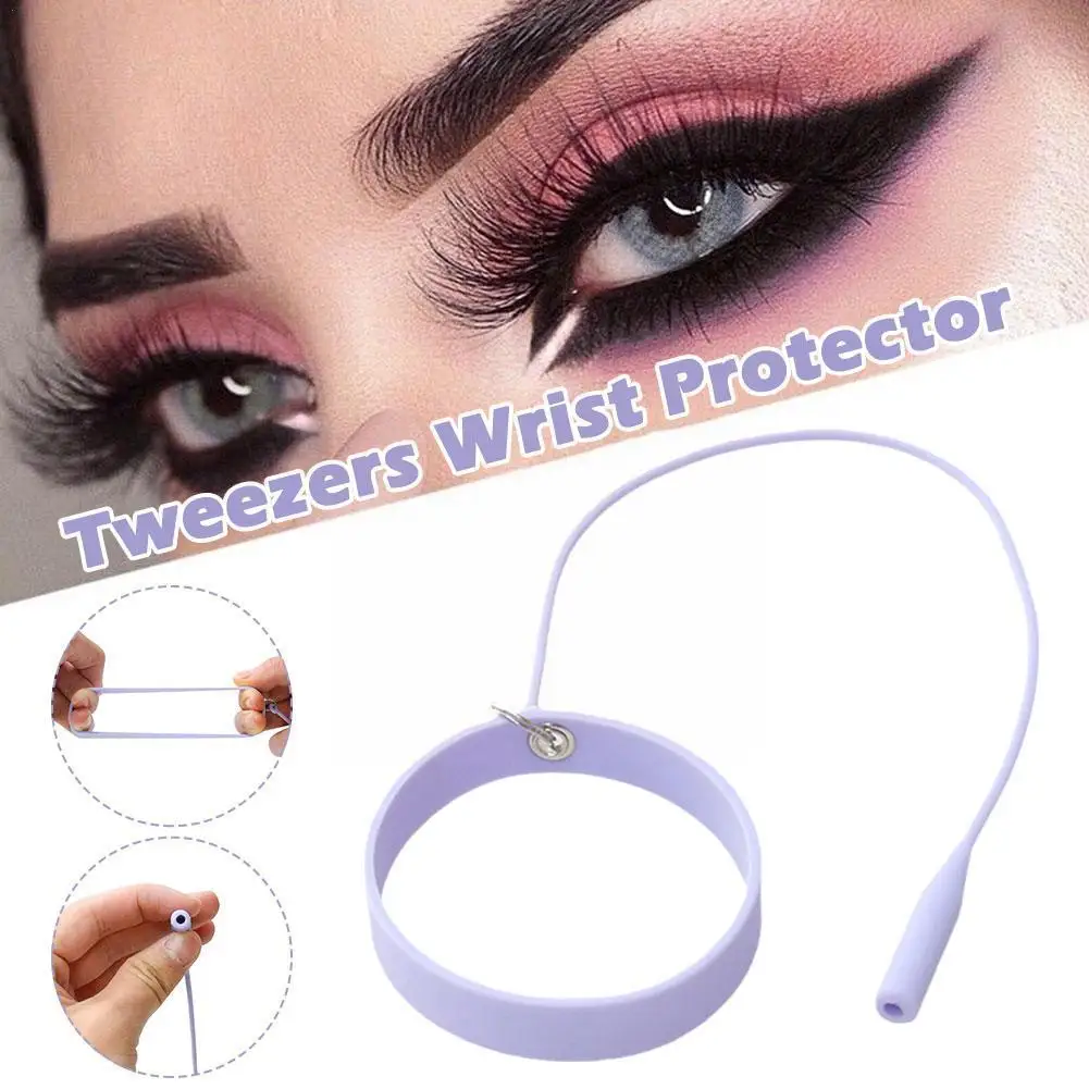 

Пинцет для наращивания ресниц, силиконовый браслет, браслет, инструменты, внешний Пинцет для запястья G5Q7