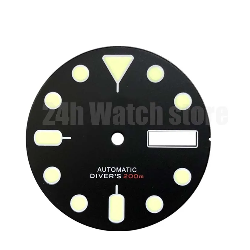 MATTE Watch Dial Modified Skx007 SKX009 NH36 Small Millimeter Abalone Nh35 Case Universal Dial daydate 28.5mm