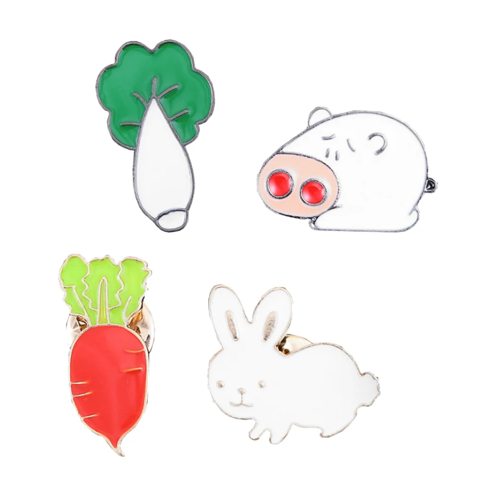 

Pin Broochenamel Animal Lapel Set Cartoon Foraccessories Badges Breastpin Decorative Badge Women Jewelry Girl Cute Kids