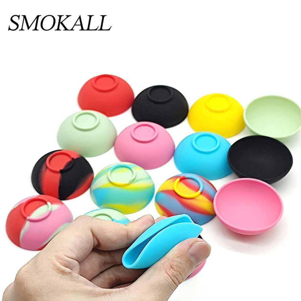 

50Pcs Diameter 50mm Silicone Jar Container Bowl Tobacco Herb Smoking Smoke Cigarette Accessories Shisha Chicha Pipe Tool