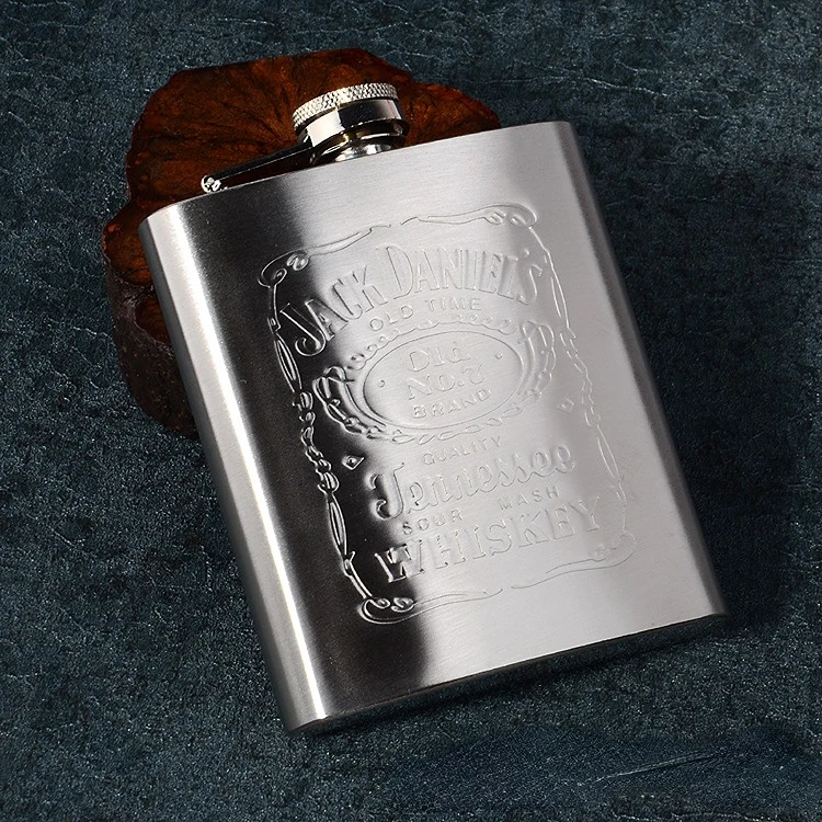 

Hip Flask Pocket Stainless Steel Engraving Wine Drink Jug Alcohol Whiskey Vodka Jug Portable Travel Wine Glasses High Quality