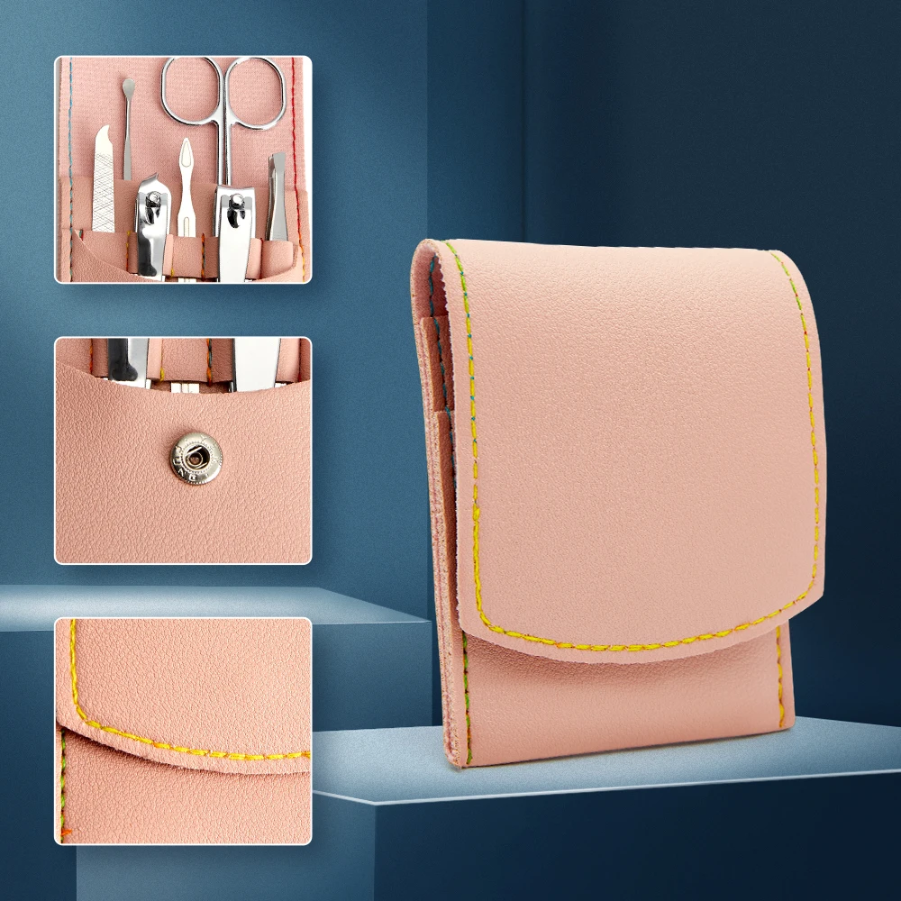 7 шт. ножницы кусачки для ногтей набор плоскогубцы омертвевшей кожи нож педикюра