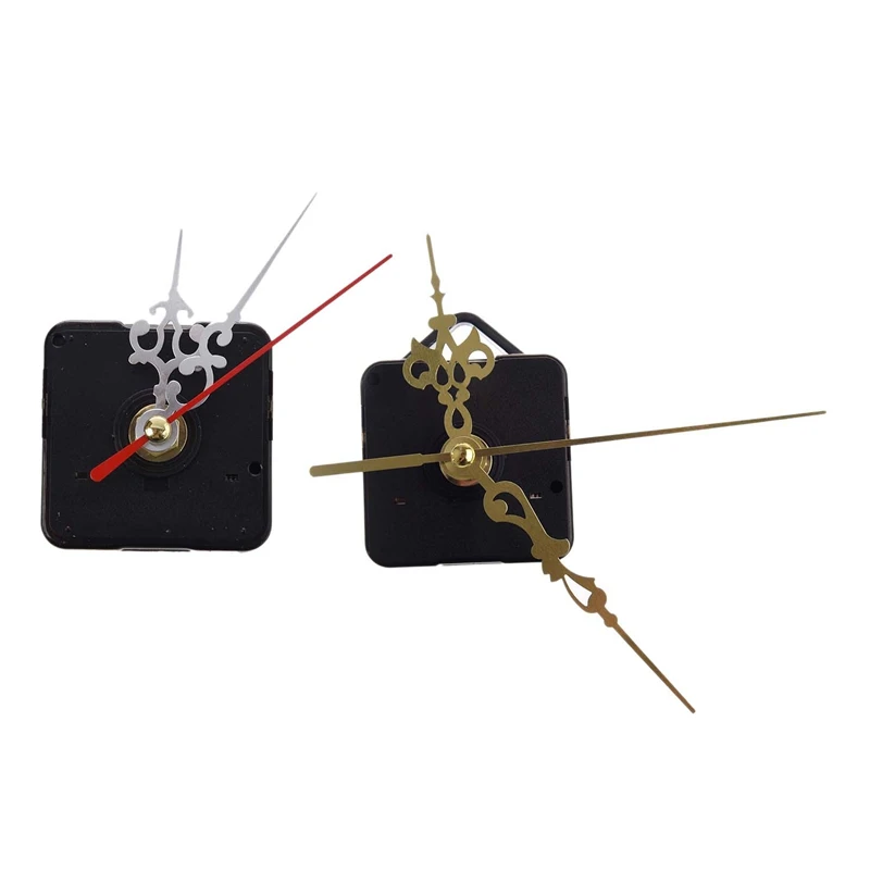 

Clock Movement Mechanism With Silver Hour Minute Red Second Hand DIY Tools Kit & Quartz Clock Movement Mechanism DIY Repair Part