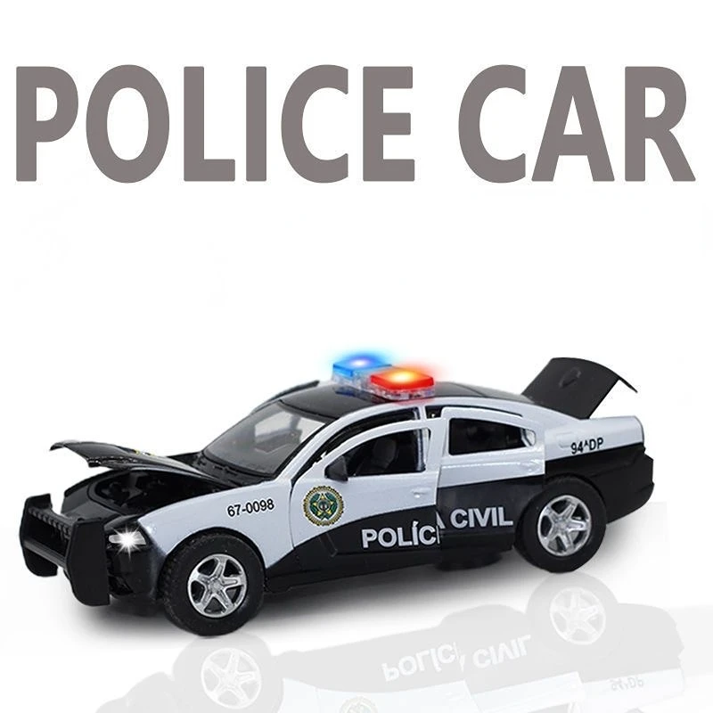 Model Diecasts & Toy Vehicles Simulation Sound And Light Pull Back Collection Toys Kids Gift