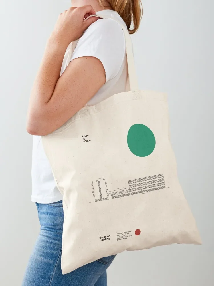 Баухаус Building Walter Gropius 1926 Минимальная Архитектура...”iru Bauhaus Design Tote Bag Холщовая