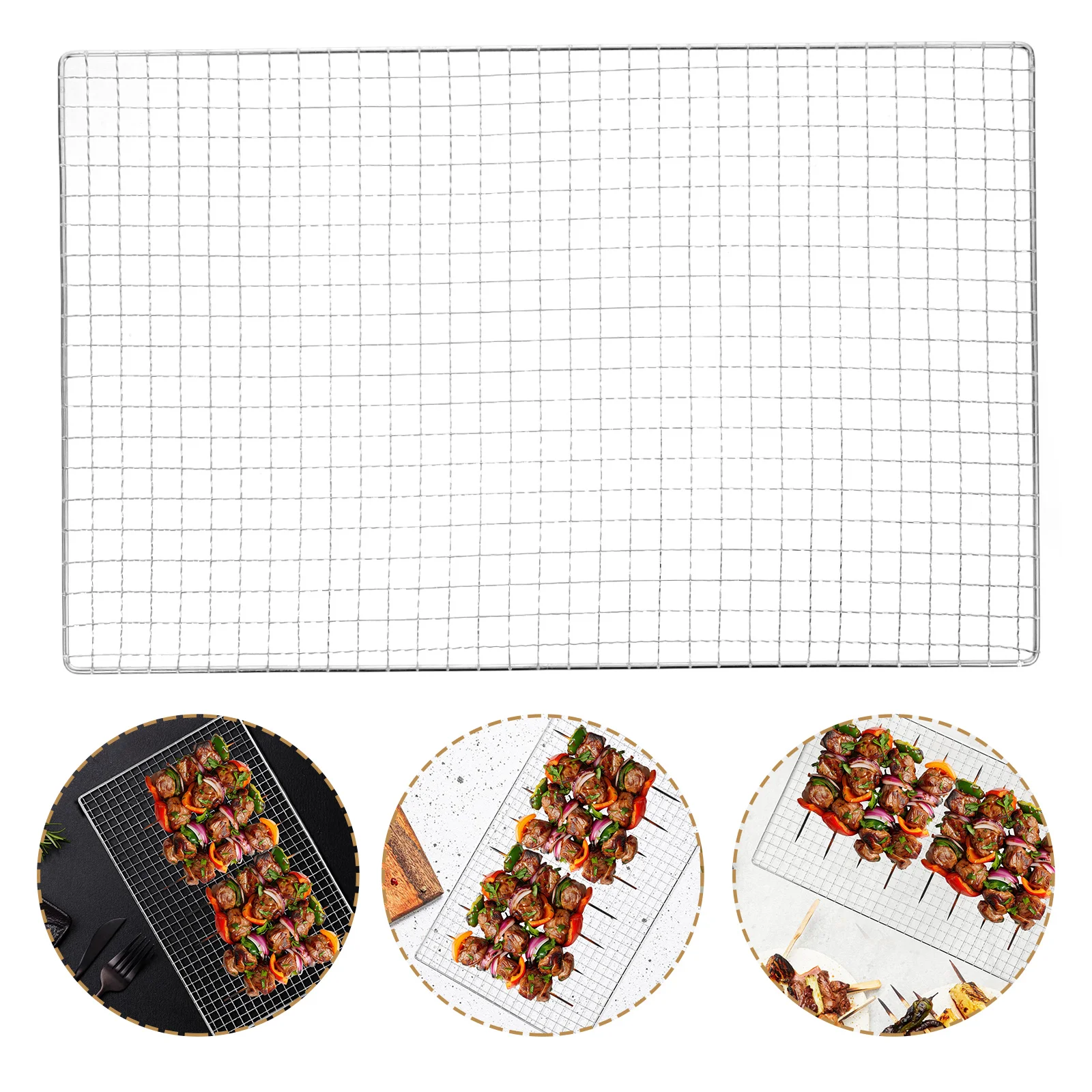 Сетка для барбекю из нержавеющей стали сетчатый коврик гриля охлаждающая стойка