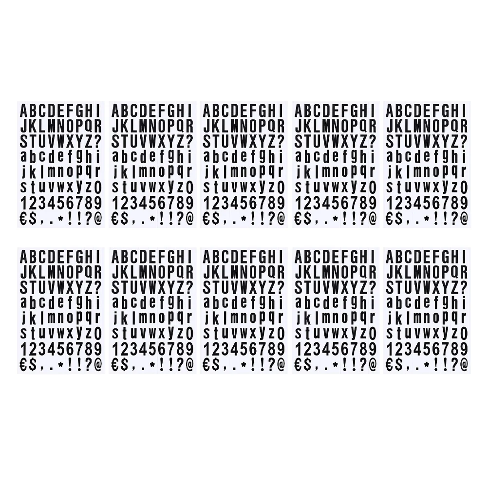 

10 листов/360 шт., наклейки на почтовый ящик