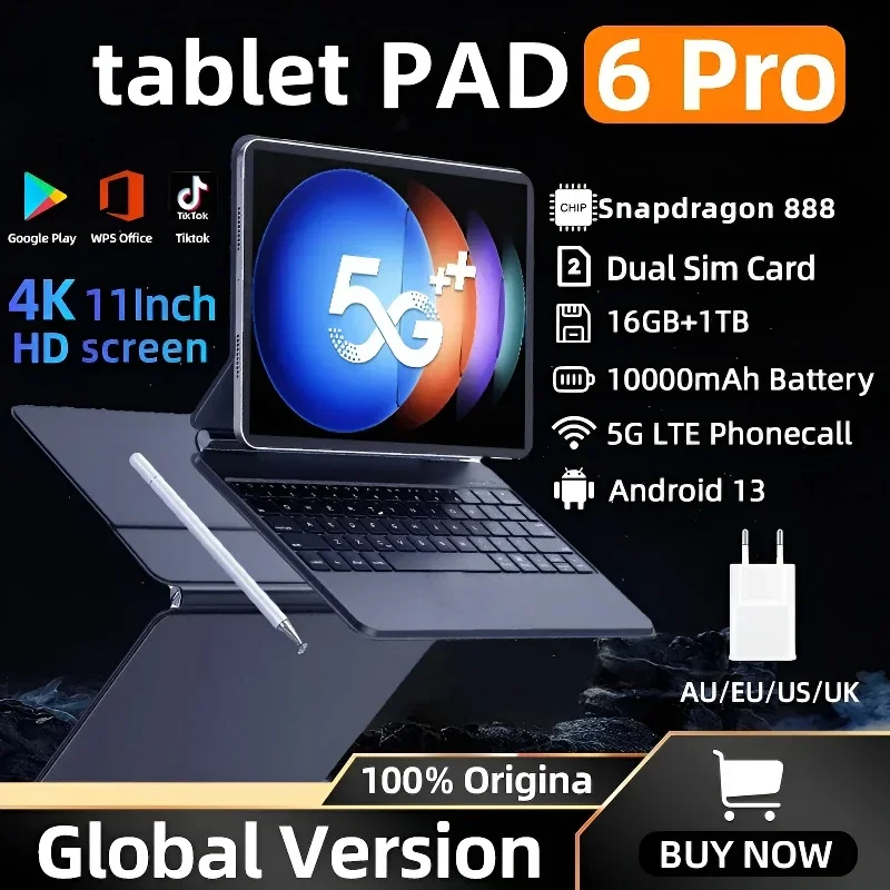 2024 оригинальная глобальная стандартная планшетофон 6 Pro Snapdragon ...