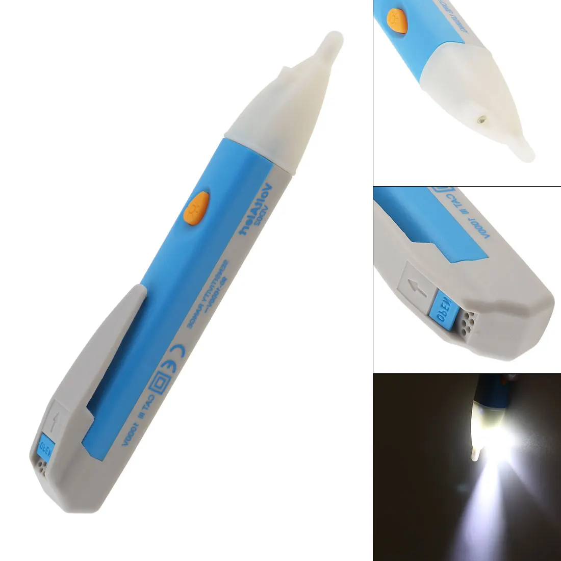 

Портативный Бесконтактный тестовый карандаш с индикатором напряжения и автоматическим сенсором для тестер переменного тока 90 -1000 В