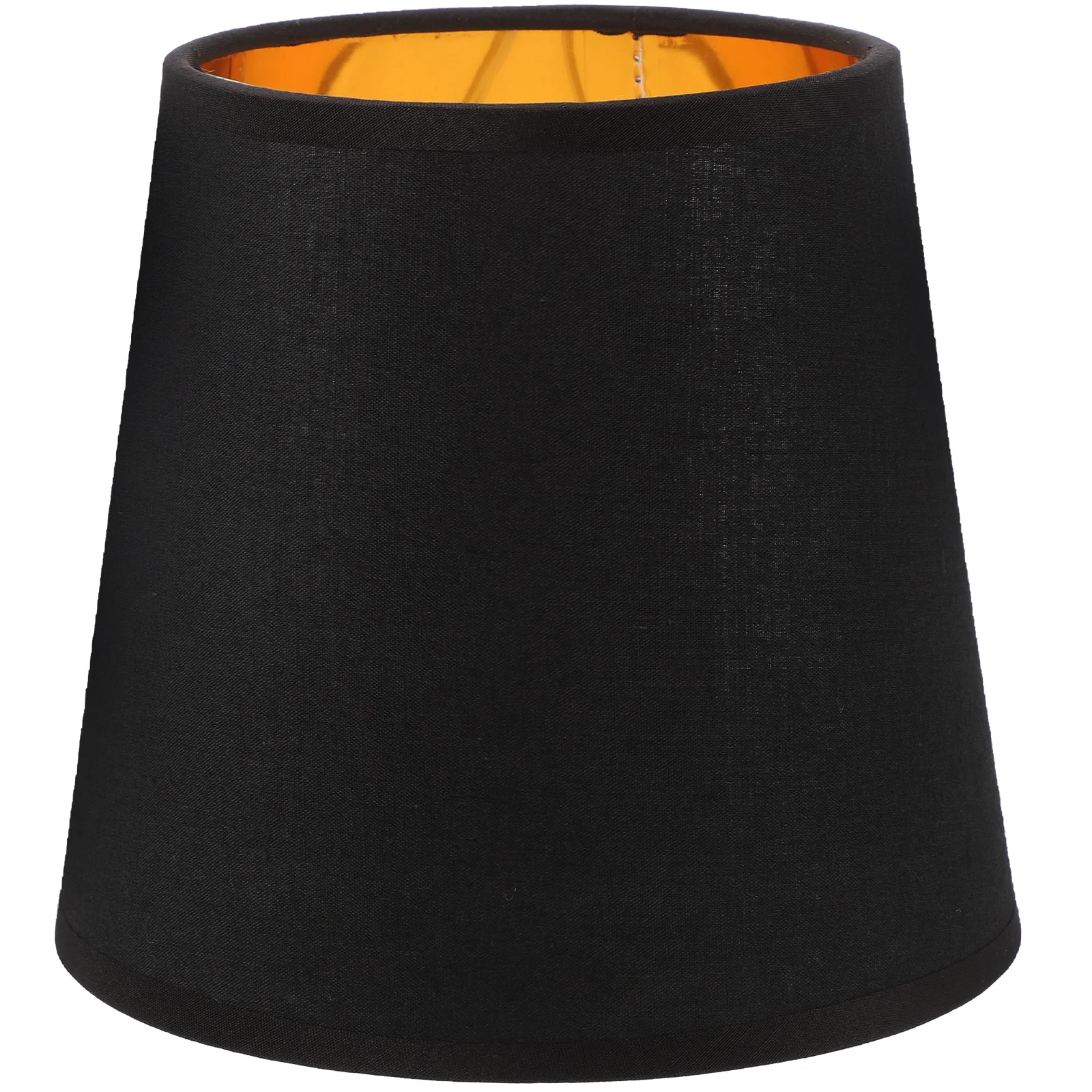 

Bedside Lamp Clip Bulb Lampshade Office Black Linen Tablecloth Cover for Metal Home Lampshades