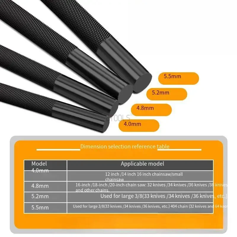 Электрическая пила круглый стальной ручной напильник для бензопилы