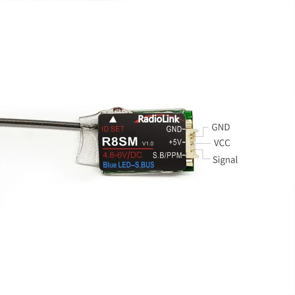 Radiolink 2 4 ГГц R8SM 8-канальный радиоуправляемый приемник Super Mini Tiny SBUS/PPM для мини-дрона