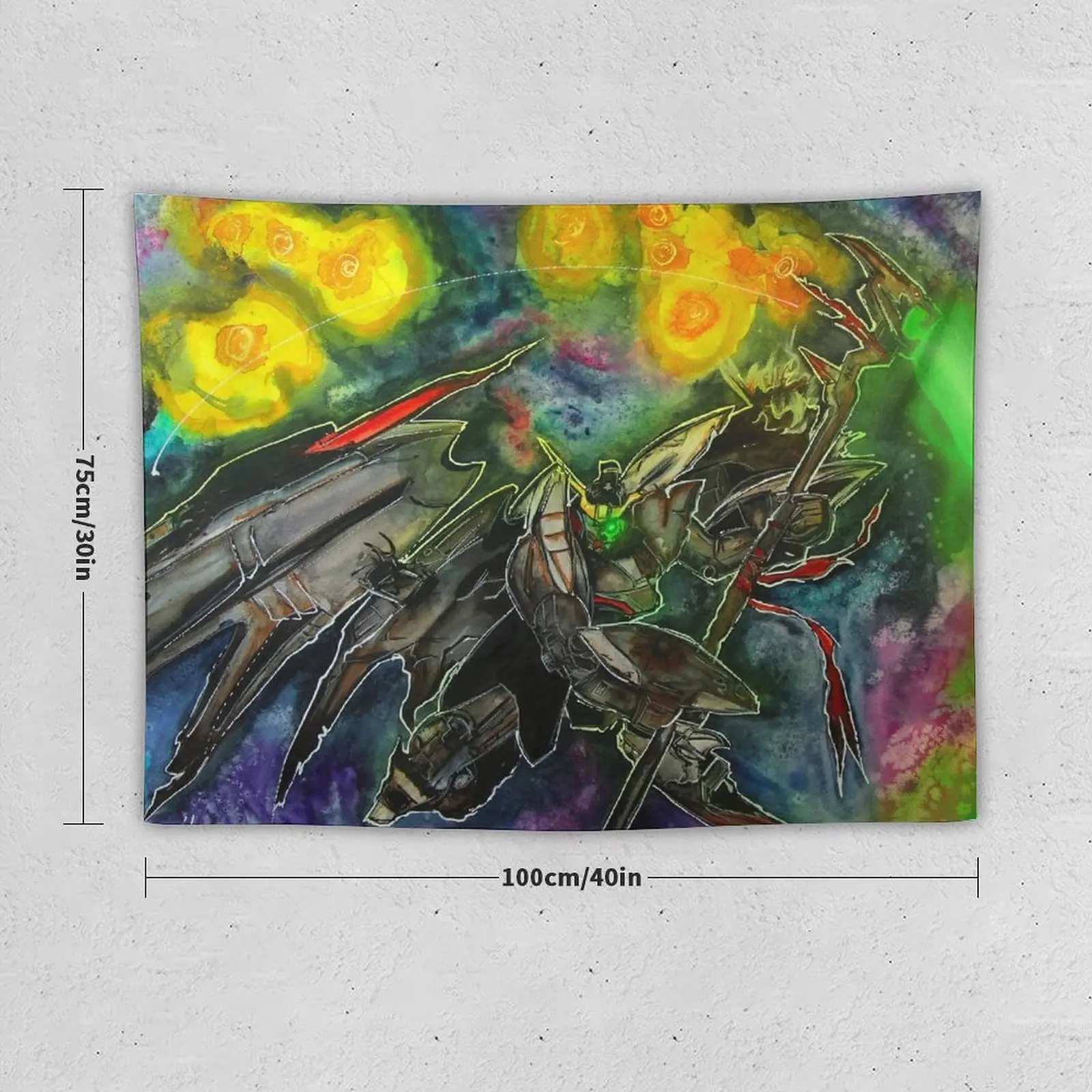 Deathsycthe Hell - Gundam Wing Endless Waltz от Sammy Castillo Гобелен Домашние украшения Эстетический