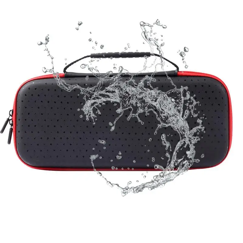 

Game Console Stand Organizer Hard Shockproof Portable Bag With Zipper Controller Cards Storage Protective Case For Camping Home