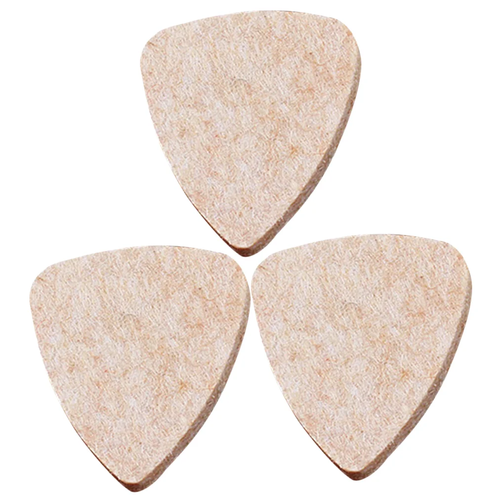 

3 Pcs Wool Felt Picks Portable Guitar Practical Plectrum Major Supplies Small Plectrums Stringed Instrument Parts Replacement