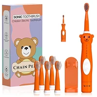 musical kids sonic electric toothbrush rechargeable smart cartoon toothbrush for kids 3 12 years old 3 modes 4 bristles