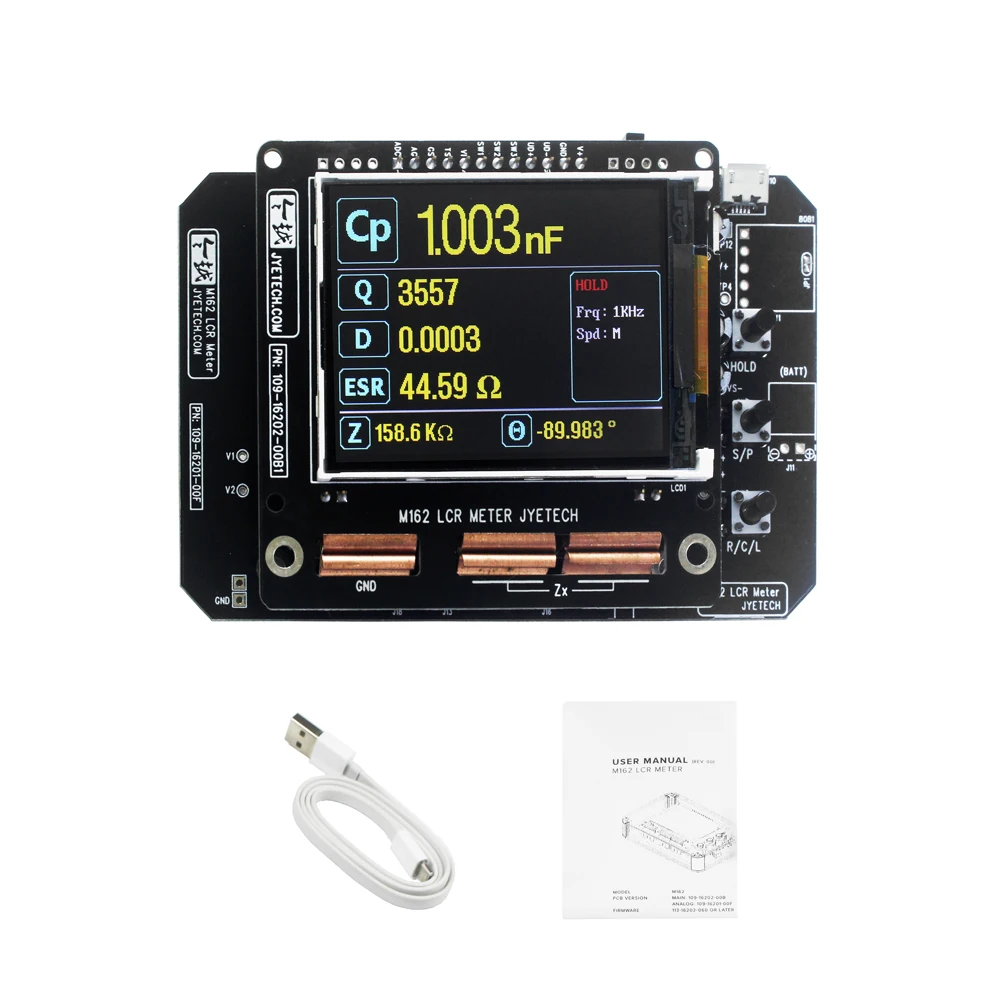 

Digital Inductance Capacitance Resistance Meter DIY Kit STM32F303 Microcontroller Automatic Ranging USB Data Transfer Firmware