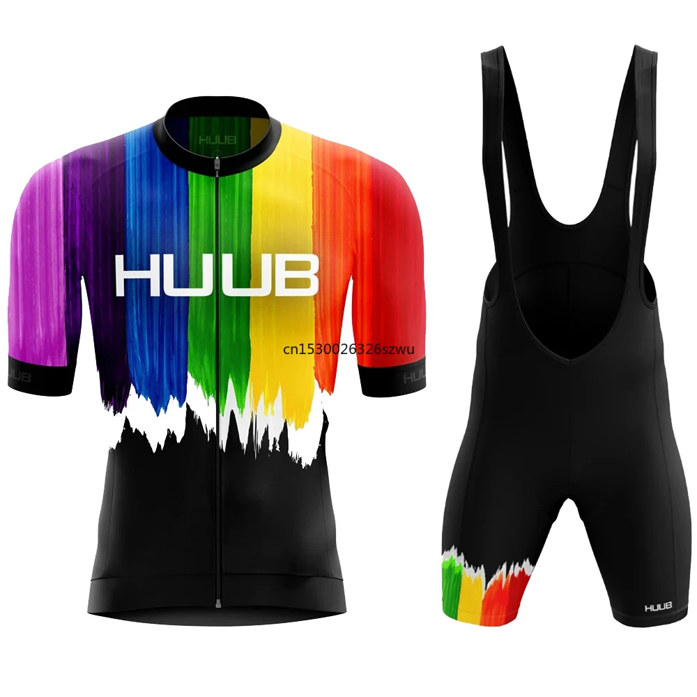 

2022 HUUB Colorful Cycling Clothing Bike Dress Men Woman Cyclist Outfit MTB Bicycle Uniforms Cycling Jersey Set Ropa De Ciclismo