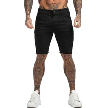 GINGTTO Mens Black Chino Shorts Fitness Slim Fit Casual Short Pants New Summer Fashion Style Stretchy Breathable Fabric zm817