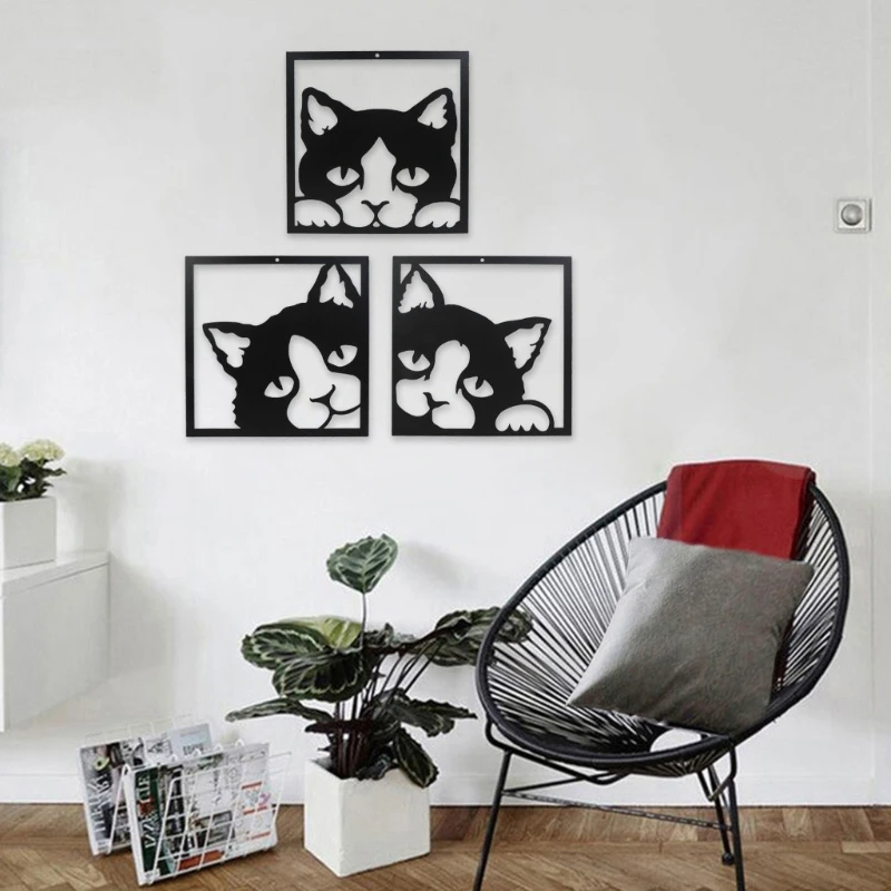 

Черная металлическая Настенная картина, Декор для дома, украшения для гостиной