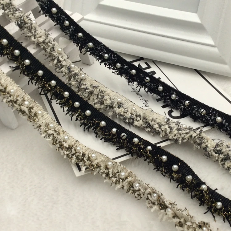 3 ярда/партия, лента с бусинами, ширина 1,2 см