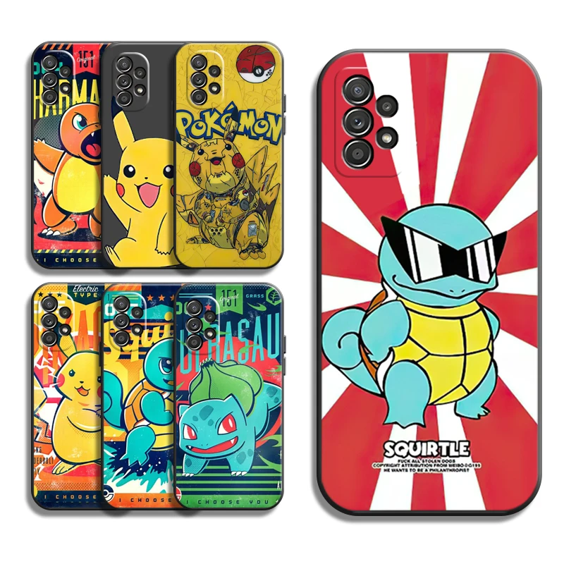 

Pokemon Pikachu Phone Cases For Samsung Galaxy A21S A31 A72 A52 A71 A51 5G A42 5G A20 A21 A22 4G A22 5G A20 A32 5G A11 Funda