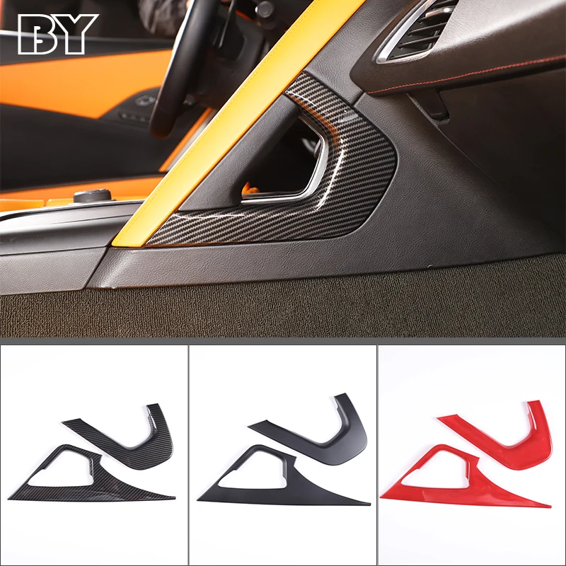 

For Chevrolet Corvette C7 2014-2019 Center Control Handle Decorative Frame Cover Trim Sticker Auto Interior Accessories Parts