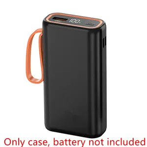 USB Type C Power Bank Shell 5V DIY 2Slot 21700 Battery Charge Storage Box Welded Fast Charging Case With LCD Digital Display