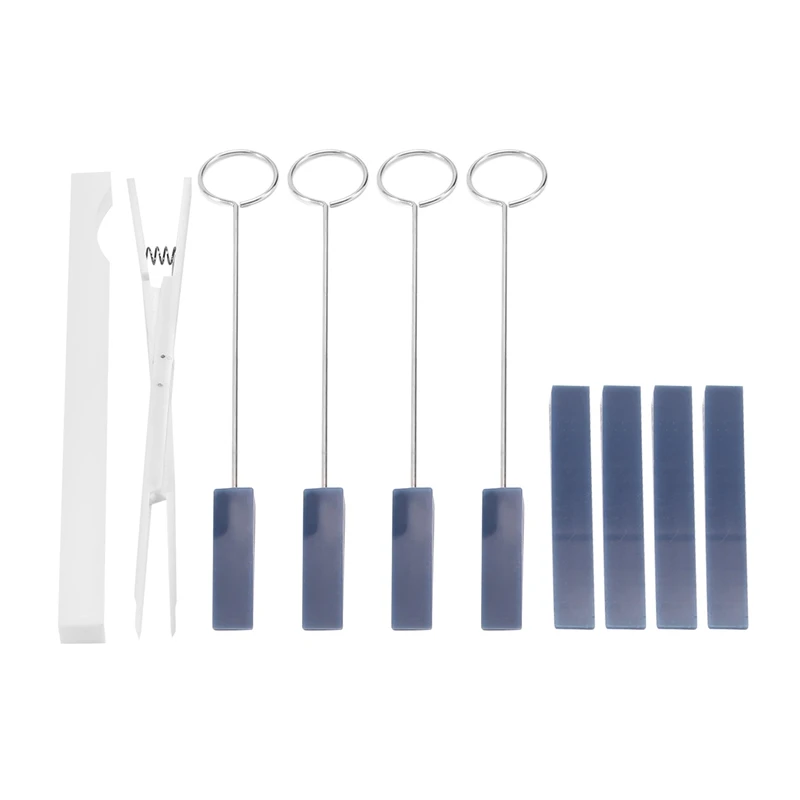 

Универсальный нейлоновый бесшумный зажим в комплекте для настройки пианино, профессиональный тюнер, пинцет, дизайн аксессуары для фортепи...