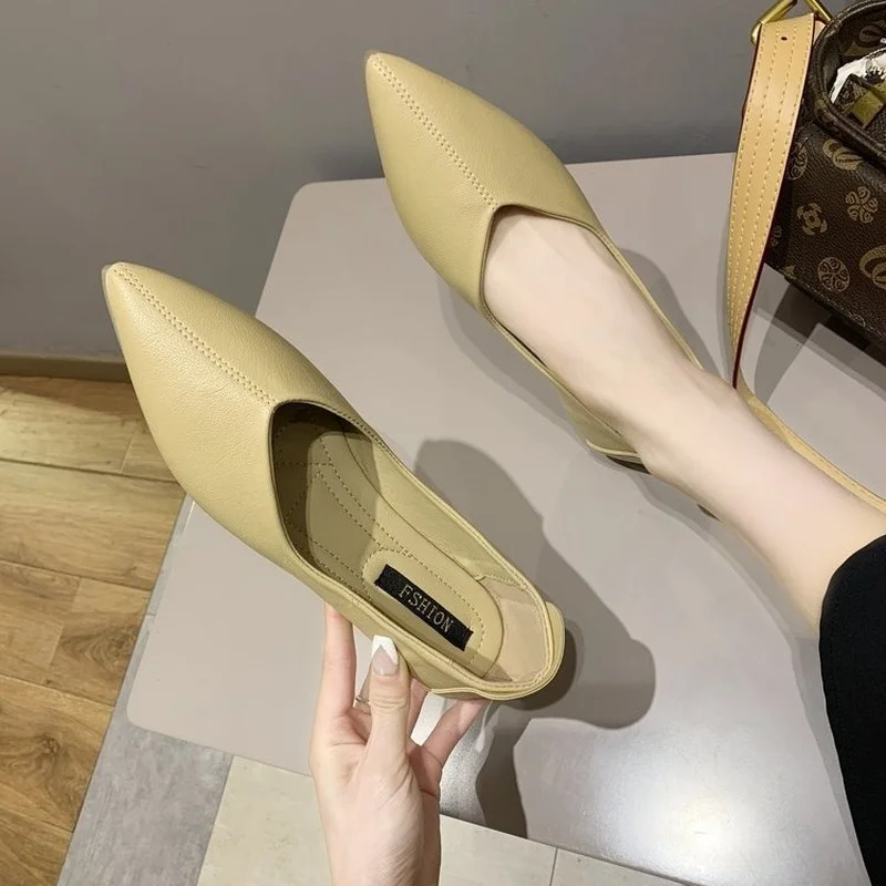 

women's new fashion simple casual women's shoes pointed toe flat shoes women's beanie shoes women shoes for women