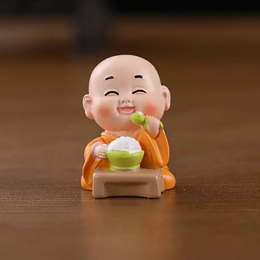 

Lovely Monk Ornament Fine Monk Workmanship Lightweight Cute Monk Characters Toys Monk Statue Zen Monk