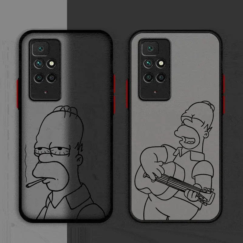 Матовый чехол для Xiaomi Redmi Note 11 Pro 12 10 9S 12C 8 10A 10C 7 8T силиконовый мягкий телефона