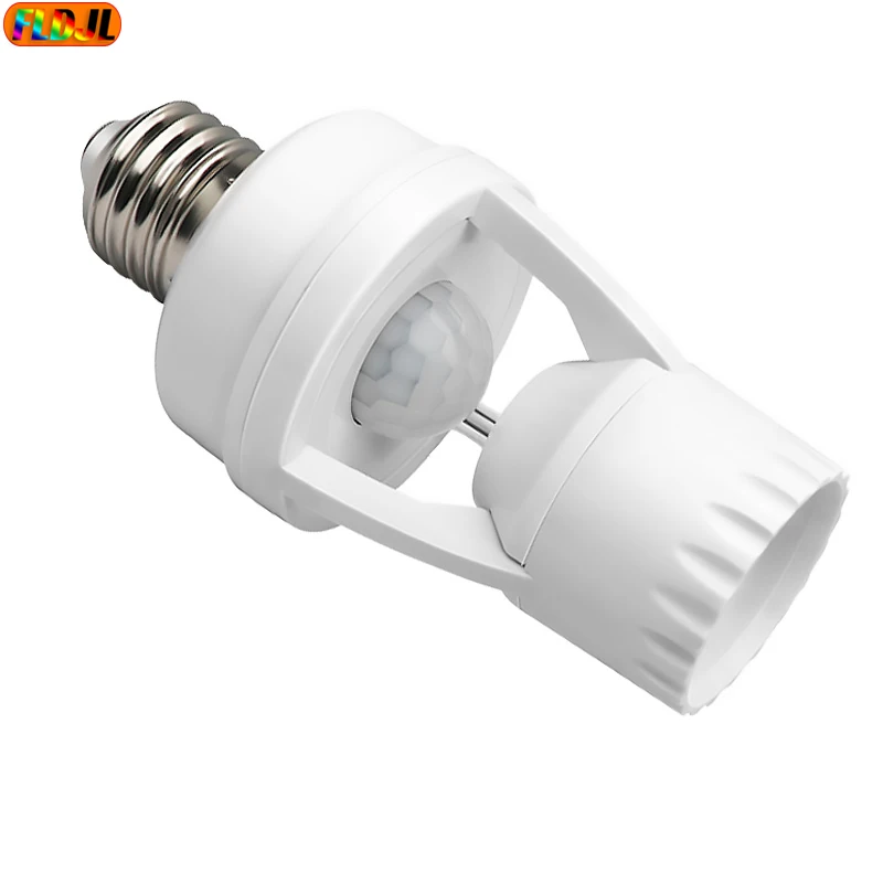 

360 Degrees PIR Human Induction Motion Sensor LED Night Lamp Bulb Socket Base E27 AC 110V-240V Delay Time Adjustable Switch