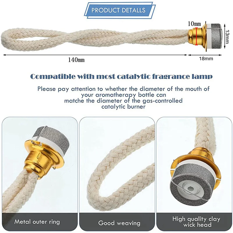 2 шт. фитиль для масляной лампы ароматический сменный управления воздухом