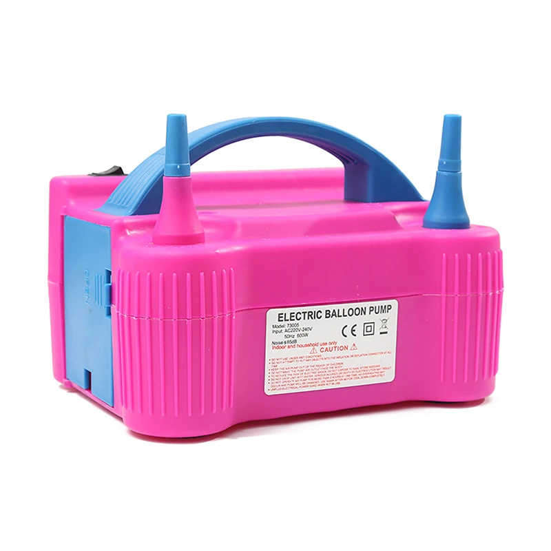 

600W Electric Balloon Pump Double Hole Portable Electric Balloon Inflator Pump Nozzle Air Compressor Festvial Party Decor Tool