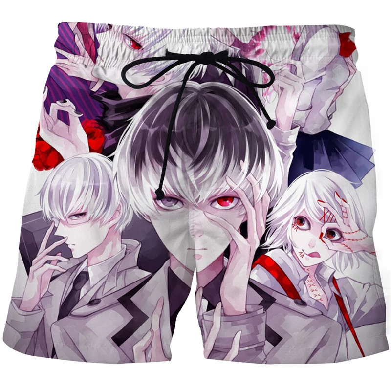 European And American Printed Men's Beach Pants 3D Printed Cannibal Corpse Horror Pattern Fashion Casual Sports Swimming Shorts