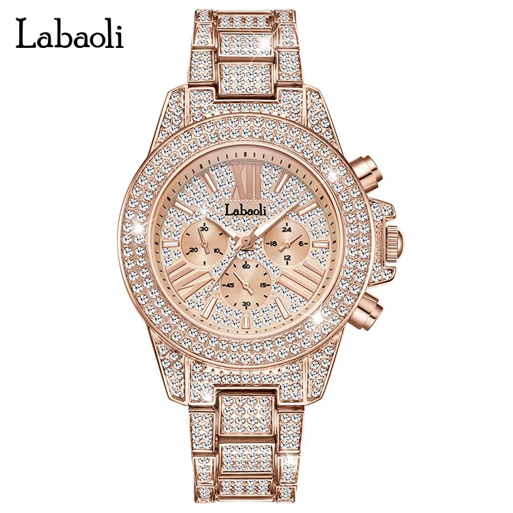 Women's Watch Fashion Frosted Belt Color Foundation Diamond Watch Plate Stone Elite Women's Watch Gift For Wife Montre Femme