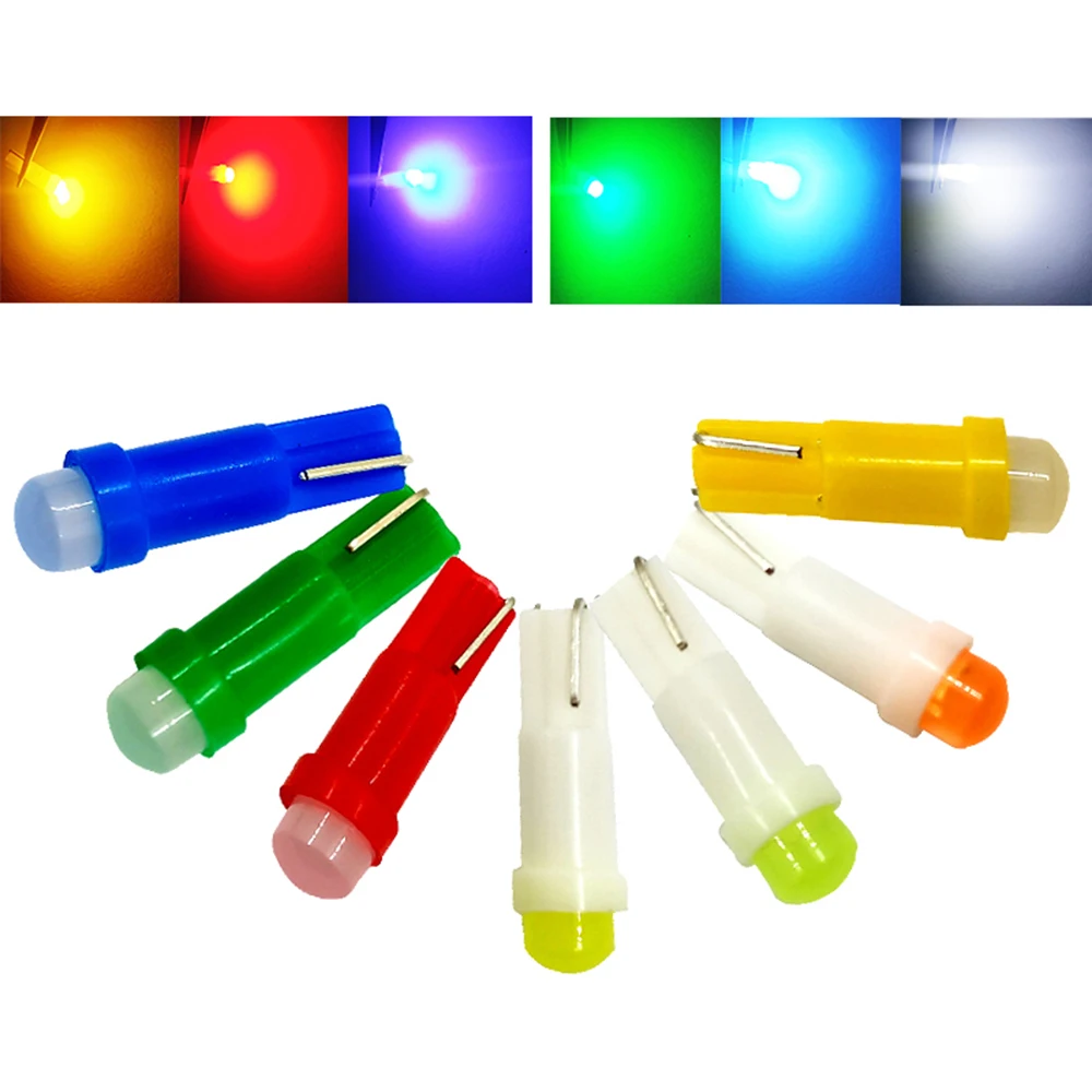 

Светодиодные лампы 3D Т5 1-SMD COB 12В, лампы t5 светодиодные, автолампа светодиодная T5 освещения приборов, светильник