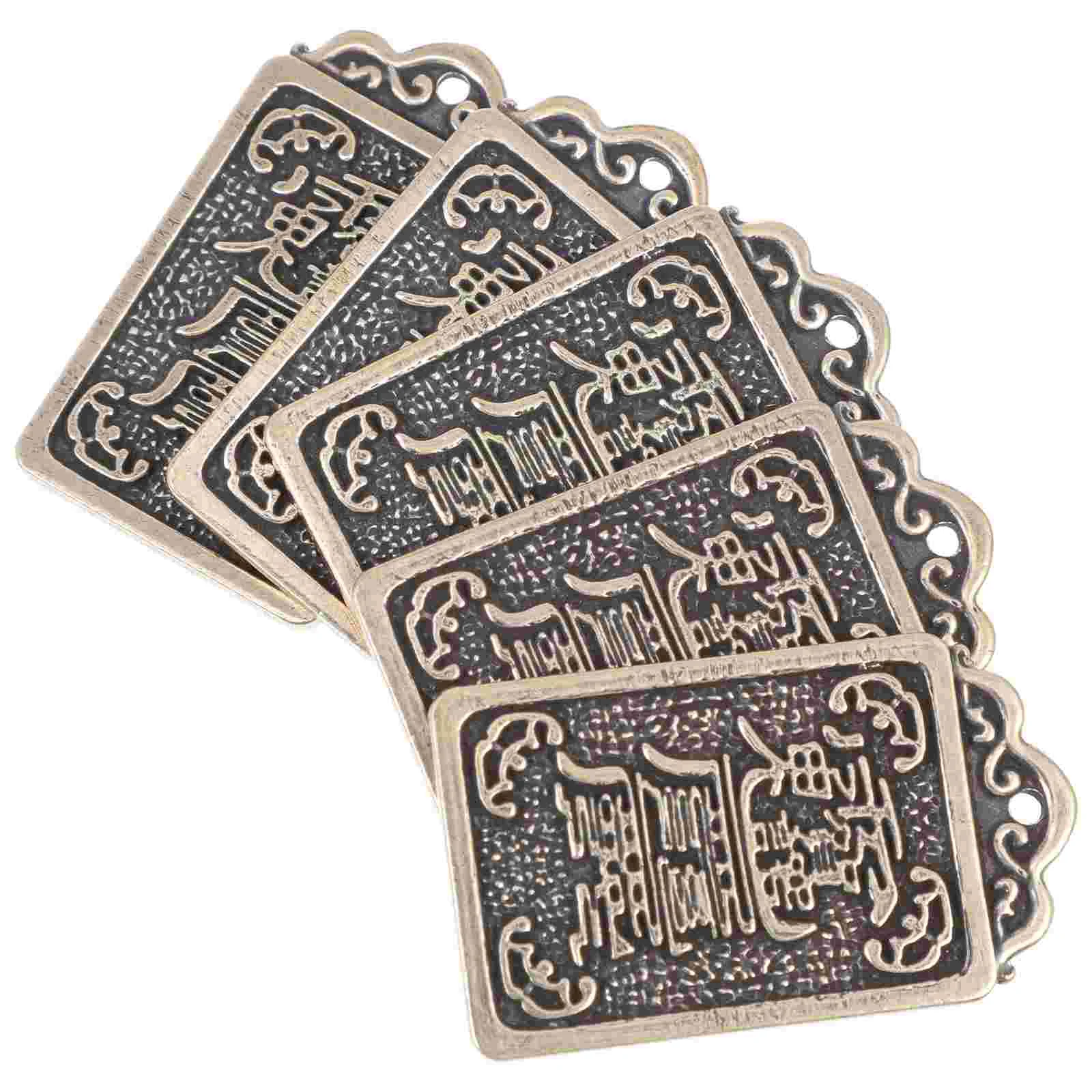 

Charms Brass Charm Chinese Lucky Pendant Amulet Beads Keychain Zodiac Vintage Fengshui Fortune Statue Necklace Making Key Copper
