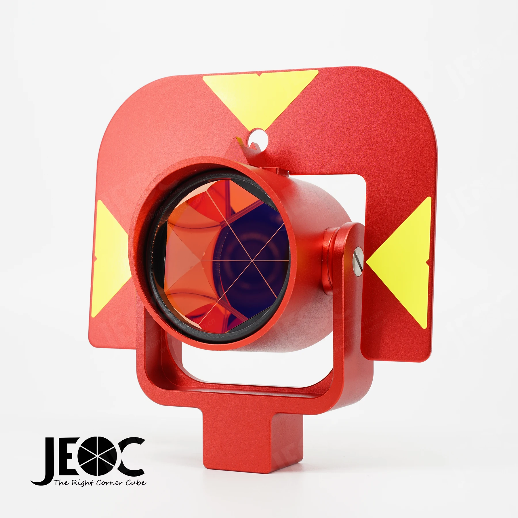 

JEOC Red GPR121 Accurate Reflective Prism, Surveying Reflector for Leica Total Station, Land Surveying Equipment Accessories
