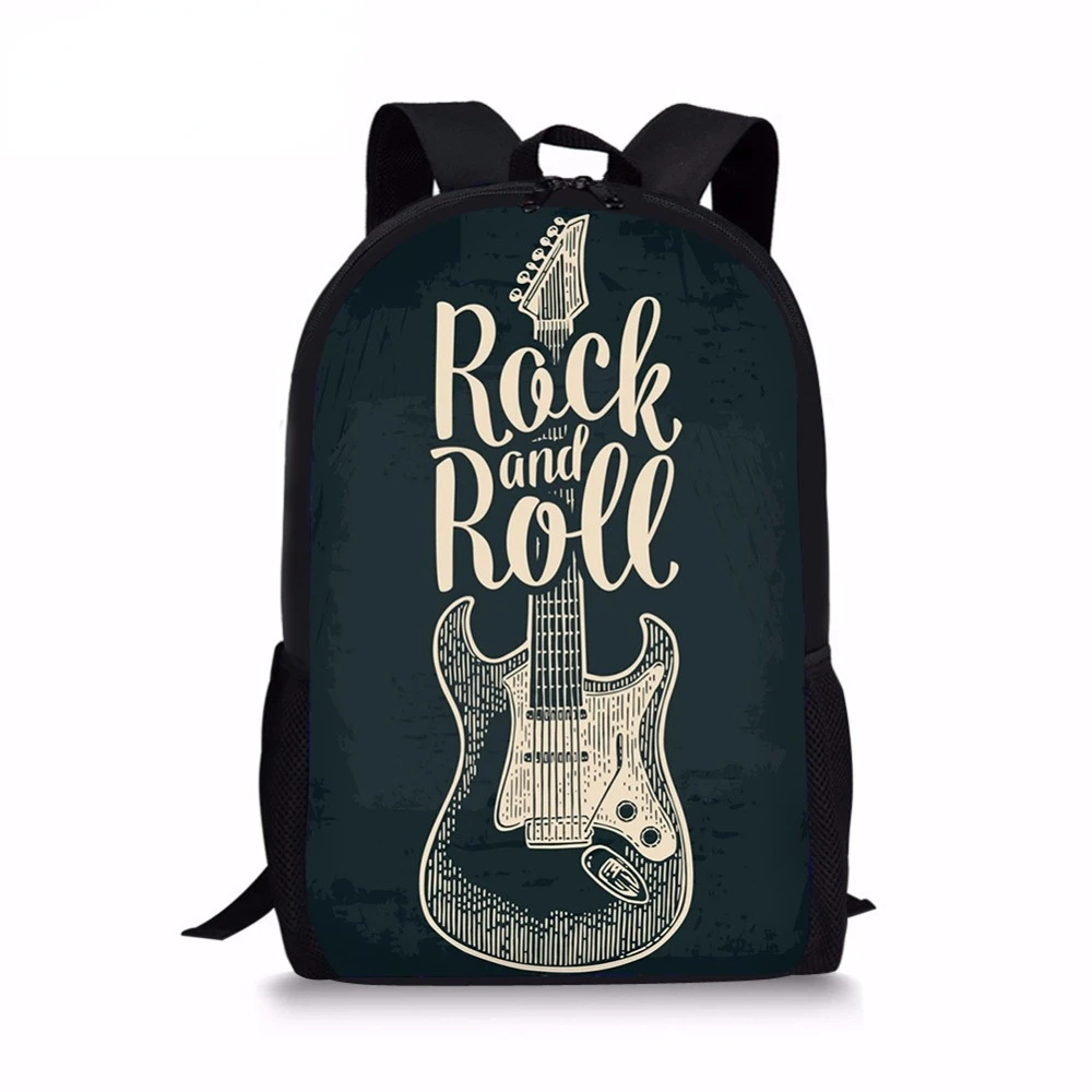 

ADVOCATOR Male Backpack Rock and Roll Music Design Printing For Boys Girls 3D School Supplies Women Bags Men Laptop Rucksack