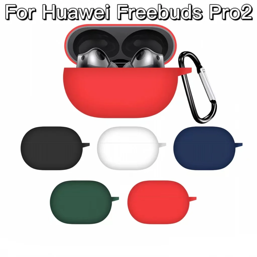 

For Huawei Freebuds Pro 2 Case Silicone Earphone Cover For Huawei Freebuds Pro 2 Headset Accessories With Hook
