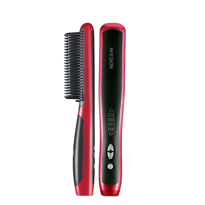 

Multifunctional Hair Straightener Hot Comb Flat Iron Electric Styler LCD Display Digital Professional Straightening Brush Care
