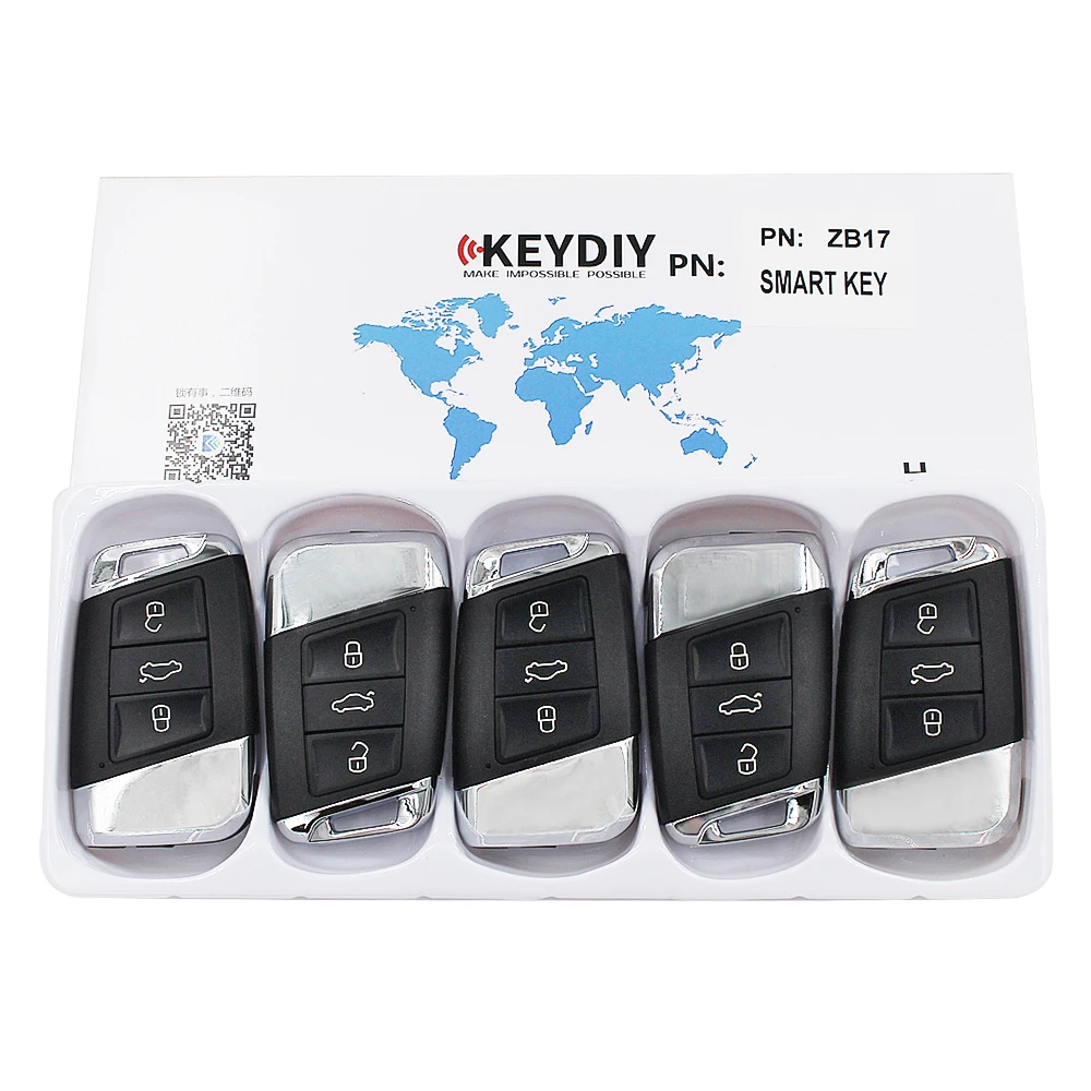 Фото Универсальный умный пульт дистанционного управления KEYDIY ZB Series ZB17 для автомобильных ключей, подходит для более чем 2000 моделей №3